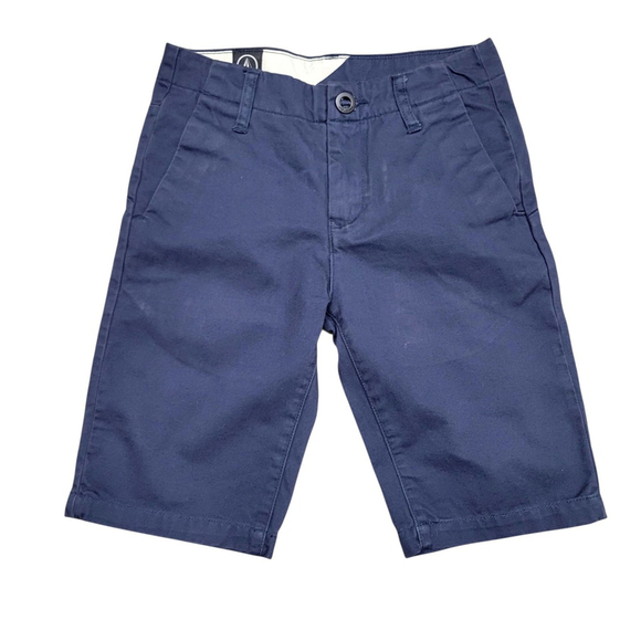 Volcom Youth Boys Navy Shorts Size 25 Inseam 10 Excellent Condition - Picture 1 of 5